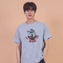 키밍 SHARK 상어 귀여운티셔츠 캐릭터티 프린팅티셔츠