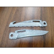 수제 VG10 코어 다마스커스 강철 메인 블레이드 1 개 레더맨 서지용 후크가 있는 톱니 모양