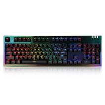 앱코 hacker 카일 광축 LED 게이밍 기계식 키보드, K6700, 메탈릭 그라데이션 펄