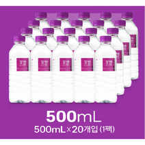 화강암밤자연수 몽베스트 생수 500ml 20병, 20개