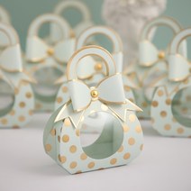 초콜렛 사탕 패키지 포장상자 발렌타인 화이트데이 기프트박스 10개, 6.5x3.6x13 cm-소형 10개, 연한 초록색