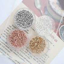 신주볼 2mm 비즈공예 반지 팔찌 목걸이 악세사리 만들기 중간볼 무변색 diy 재료, 2.5mm_1.실버