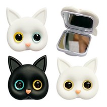 집사 고양이 그립톡 반려묘 거울 스마트톡 핸드 핑거 톡, 화이트오드아이