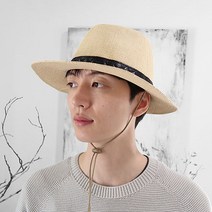 씨티보이 끈달린 남자 밀짚모자 파나마햇 빅사이즈 대두 모자