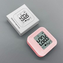 기상관측기 풍속계 장비 디지털 온도기 습도기 날씨 미니 LCD 디지털 온도계 습도계 1 개 실내 측정기, 한개옵션1, 03 Pink