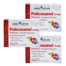 그린패스쳐(Green Pasture) 그린파스쳐 폴리코사놀 33.4mg 180정 X 3개, 540정, 1개