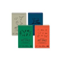 아트스페이스 드로잉북 A5 스케치북 크로키 노트 미술, 그레이