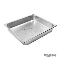 개똥마미 스텐 타공바트 밧드 업소용 스텐통 반찬통 (2인치 2/3), 단품없음, 선택완료
