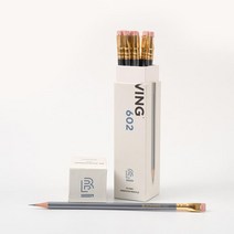 블랙윙 연필 블랙 602 내추럴 펄 더즌 1타 1다스 미술용 전문가용 필사 연필, 602(그레이)