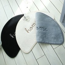 데일리 반달 자수 매트 - 3color, 그레이