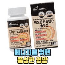 대사작용 에너지생성영양 비오틴 판토텐산