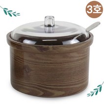 옹이 단지 양념 다대기통 식당 업소 주방 보관용품, 옹이 단지 3호, 1개