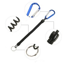 타프웨빙스트랩캠핑용 캠핑용 스트링 로프 XC 낚시 끈 스프링 트랙 도구 캠핑 카라비너 보안 로커 7 색 1 피스, [03] White