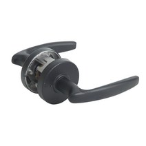 엔젤금속 STL-114 문고리 손잡이 도어록, 다크그레이