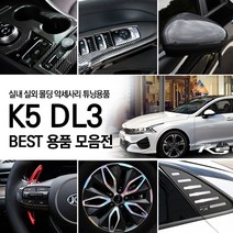[카르쉐] K5 DL3 튜닝 용품 도어커버 키케이스 카본몰딩 엠블럼교체 휠스티커 보호필름 주차번호판