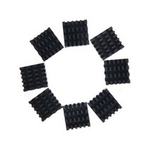 쿨러텍 VGA/메인보드 IC칩 방열판(8개)/ICETOP-AL8/고성능 알루미늄 히트싱크/칩셋 쿨러/메인보드/VGA/메모리등에 사용/3M 열전도 양면테이프/각종 IC칩에 부착하여