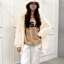 [세인트이브] JNL2244 페이크퍼 후드집업 점퍼