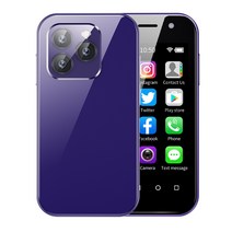 SOYES XS14 Pro 3GB RAM 32GB/64GB ROM 슈퍼 미니 스마트폰 4G LTE 3.0인치 화면 Android 9.0 귀여운 소형 핸드폰 선물, 퍼플, 2GB+16GB