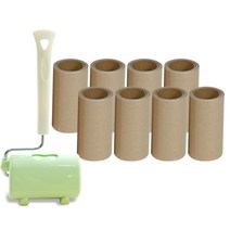 [하나리빙데코] 국내생산 테이프 크리너 크라프트 100mm 핸들+리필 외 2종, 크라프트에코그린100핸들+리필8개