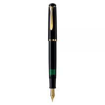 Pelikan Souverän M200 만년필 미디엄 펜촉 블랙 각 1개 (994004), Medium Nib, Black