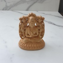 관세음보살 미니 가정용 대일여래 목조 관음상 삼존불 비로자나 회양목 불상 11183EA, 본상품선택