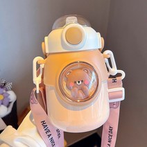 ANYOU 캐릭터 스페이스 텀블러 보온병 빨대를 꽂은 물컵 700ml, 카 색