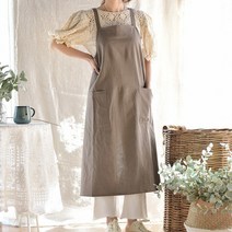 벨라이프 브라운 워싱린넨 의자커버 (솜포함)