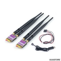 2pcs RDF900 915Mhz 라디오 모뎀 APM Pixhawk Flight Controller 용 초 장거리 (40km 이상) 다이버 시티 텔, 한개옵션0