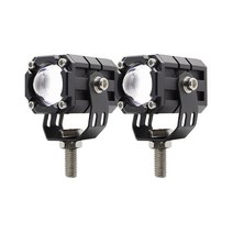 오토바이 LED 스포트라이트 9V/36V 흰색 노란색 상향등/하향등 운전 안개등 방수 보조 Led 리드라이트, 01 2PCS