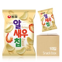 농심 알새우칩 68g (10입) 1박스 베스트 과자 스낵, 10개입