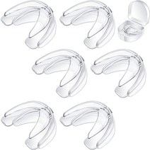 복싱마우스피스 헬스마우스피스 주짓수마우스피스 6Pieces Braces Mouth Guard Kids Sports for Double Foo, 01 Transparent