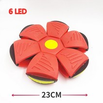 저글링 공 박터트리기 led 플라잉 ufo flat throw disc ball with led light toy kid 야외 정원 농구 게임 lkcomo throw ufo, 레드 6 주도