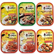 샘표 우리엄마 반찬 통조림 캔 장조림 명이나물 더덕 콩자반 명태채 깻잎, 샘표 우리엄마 멸치볶음(캔)