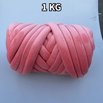벨벳 두꺼운 슈퍼 벌크 청키 원사 손 뜨개질 짠 실 바구니 담요 카펫 거대한 DIY 팔 손으로 1kg, CHINA_Dark Pink 1KG, Dark Pink 1KG