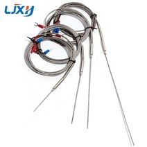 부품 LJXH K-타입 열전대 1.5mm x 50mm/100mm/150mm/200mm 프로브 온도 센서 1m/2m/3m/4m/5m, [05] 5M Cable, [04] 1.5mmx200mm Probe