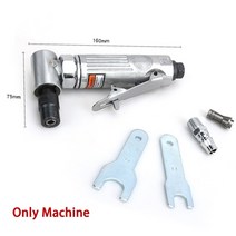 에어샌딩기 에어샌더 에어 샌더기 센다기 광택기 폴리셔 5인치 1/4 앵글 다이 그라인더 90 공압 그라인딩 머신 미니 휴대용 컷 오프 밀 조각 도구 샌딩 디스크 포함, [01] Only machine, 01 Only machine