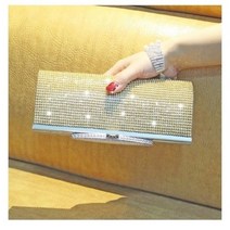 다이아몬드 스터드 이브닝 백 빈티지 모조 클러치