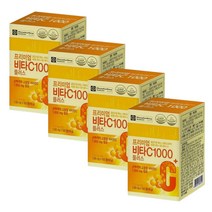 종근당 고함량 비타민c 1000mg 함유 고용량 100정 비타민비군 아연 함유 4박스