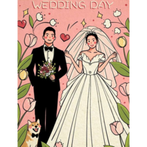 달콤한 결혼 DIY 인물화 색칠하기 사랑 담아 신혼부부 러브웨딩 보면 기분이 좋아지는 피포페인팅 기념일 밸런타인 데이 깜짝선물 신혼집 꾸미기 집콕취미 그림그리기 소품 티레오, 11번사랑유화(액자프레임포함)40*50CM