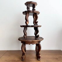 반상 해주반 차상 미니 소반 전통 찻상 테이블 개다리, 지름 약 15cmx높이 약 10cm