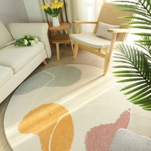 리빙쉘텐트 초대형 거실형 돔 쉘터 북유럽 라운드 매트 카펫 러그 Livingroom 컴퓨터 의자 층 지역 홈 푹신한 양탄자 침실 소프트 키즈 플레이 텐트 다다미, [06] 200cm diameter, [04] 4