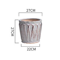 대형 화분 홈가드닝 북유럽 심플 도자기 특대 거실, 中