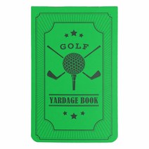 Big Teeth 골프 Scorecard Statistics Notebook Yardage Book Log Multi Color (블루) 가성비 추천 미국직구, Green