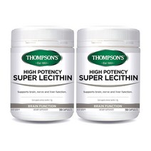 톰슨 고함량 슈퍼 레시틴 1200mg 200캡슐 2통 / Thompson Super Lecithin, 2개