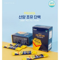 온가족 산양 초유 단백질 동 식물 조합 균형 단백질 네덜란드 산양유 뉴질랜드 초유 분리대두단백 농축유청단백 완두단백분말 글로불린 IgG, 1박스, (15g x 14스틱)