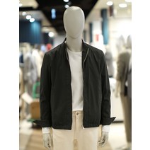 [앤드지] 바른자세 간절기 데일리 하이넥 블루종 카키 컬러 점퍼 - BOE2JJ1001