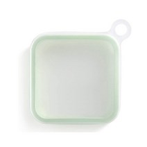 실리콘 도시락통 용기 샌드위치 토스트 도시락 상자 친환경 점심 식품, 초록, 1, 300ml