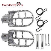 Footrest Footpeg 야마하 혼다 XR50R XR70R XR80R CRF50 CRF70 CRF80 CRF100F PW50 PW80 TW200 KLX110 YZ80 YZ12, [2] Silver