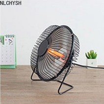 휴대용 전기 히터 220V 미니 홈 팬 핸디 따뜻한 사무실 데스크탑 난방 200W 빠른 열 온도 조절기, [01] 4 inch, 01 Black