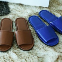 심플 레자실내화 호텔슬리퍼 거실슬리퍼 사무용신발, 레드